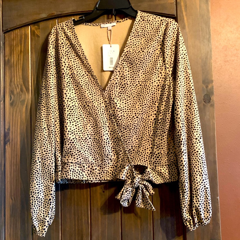 DG leopard print blouse Lg